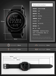 Skmei 1257 manual on sale